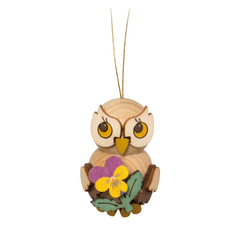 Baumbehang Eulenkind mit Blume