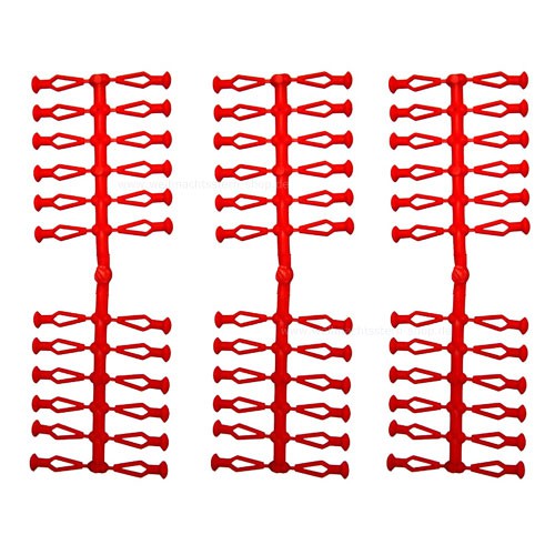 72 Stück Ersatzklammern für Herrnhuter Sterne aus Kunststoff (A4 und A7) in rot