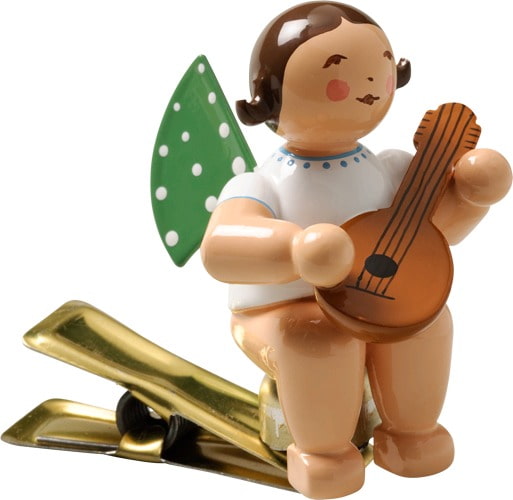 Engel mit Mandoline auf Klemme