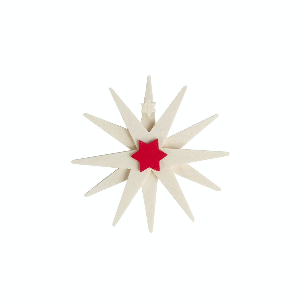 Weihnachtsstern weiß als Baumschmuck