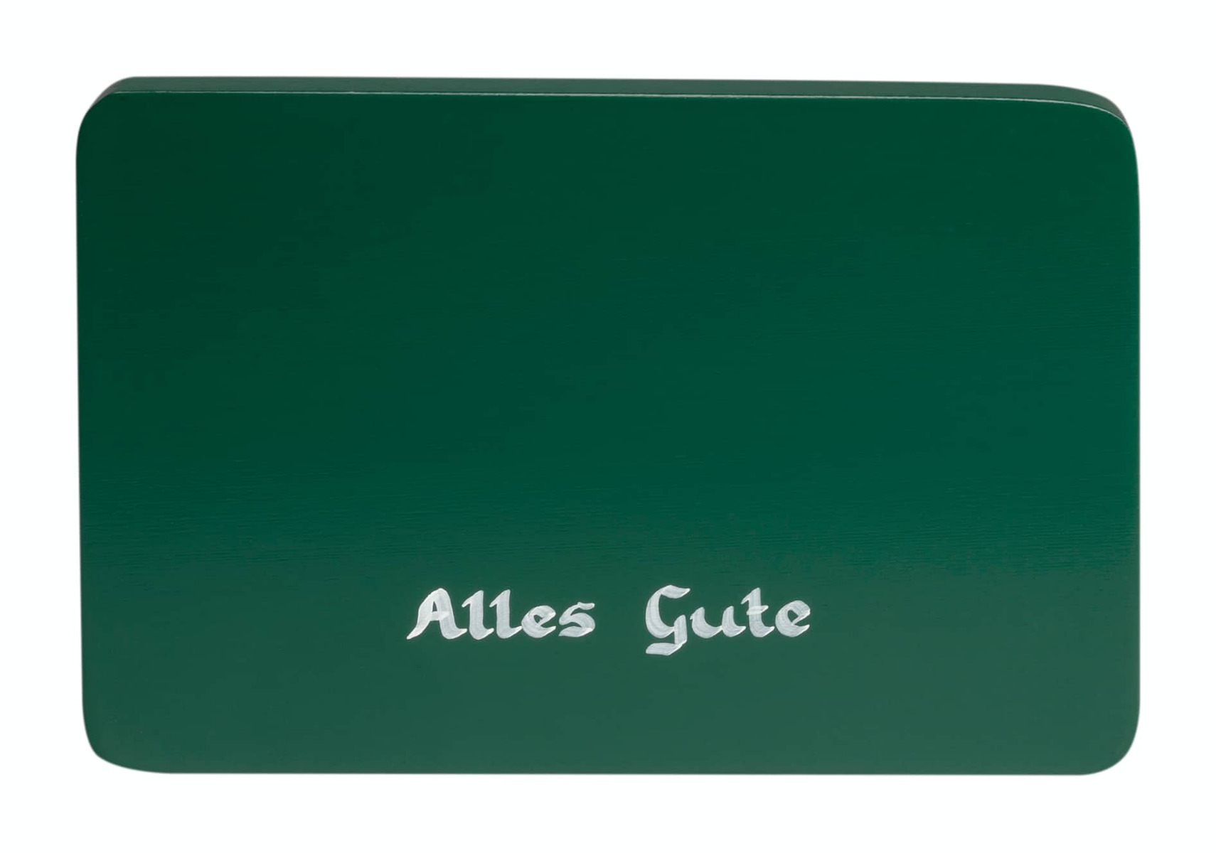 Beschriftete Sockelplatte, grün, "Alles Gute"