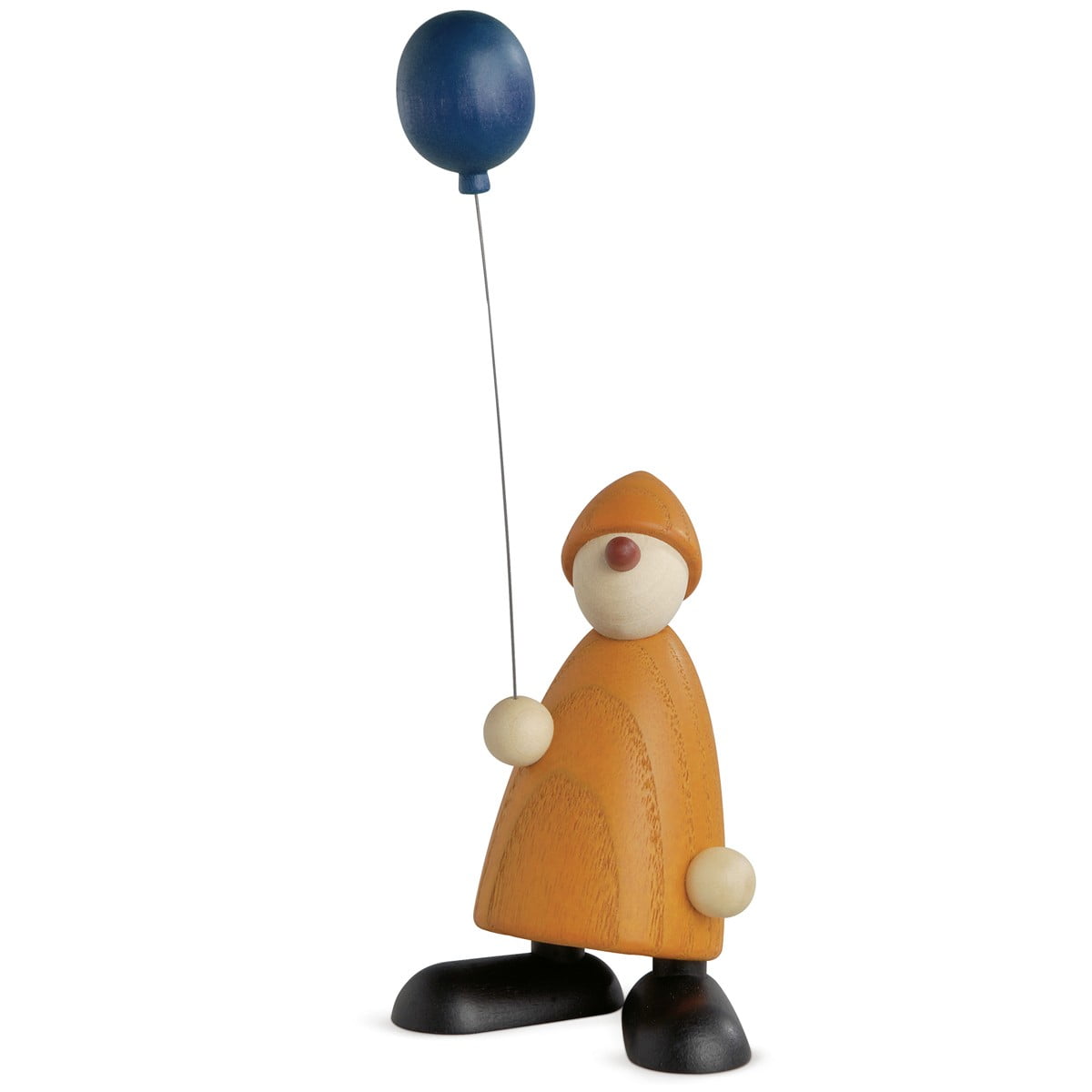 Linus mit blauem Luftballon gelb