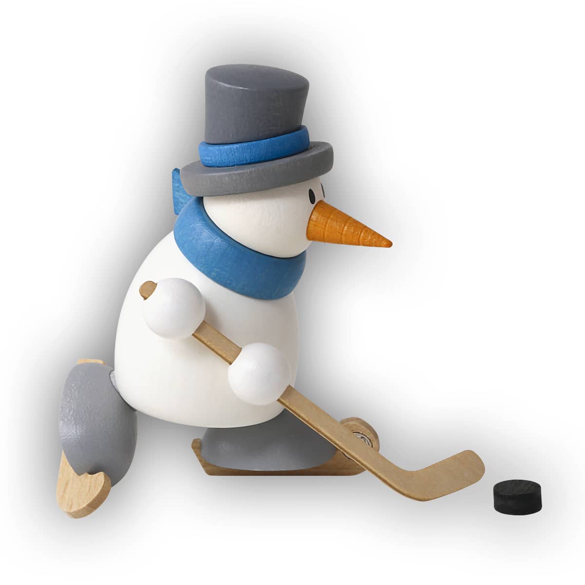 Schneemann Otto beim Eishockey