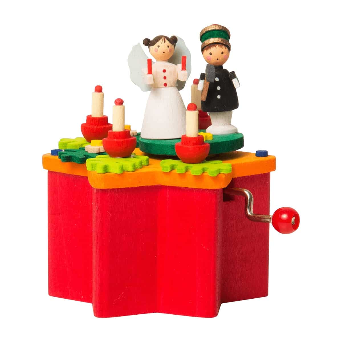 Kurbelspieldose Engel und Bergmann