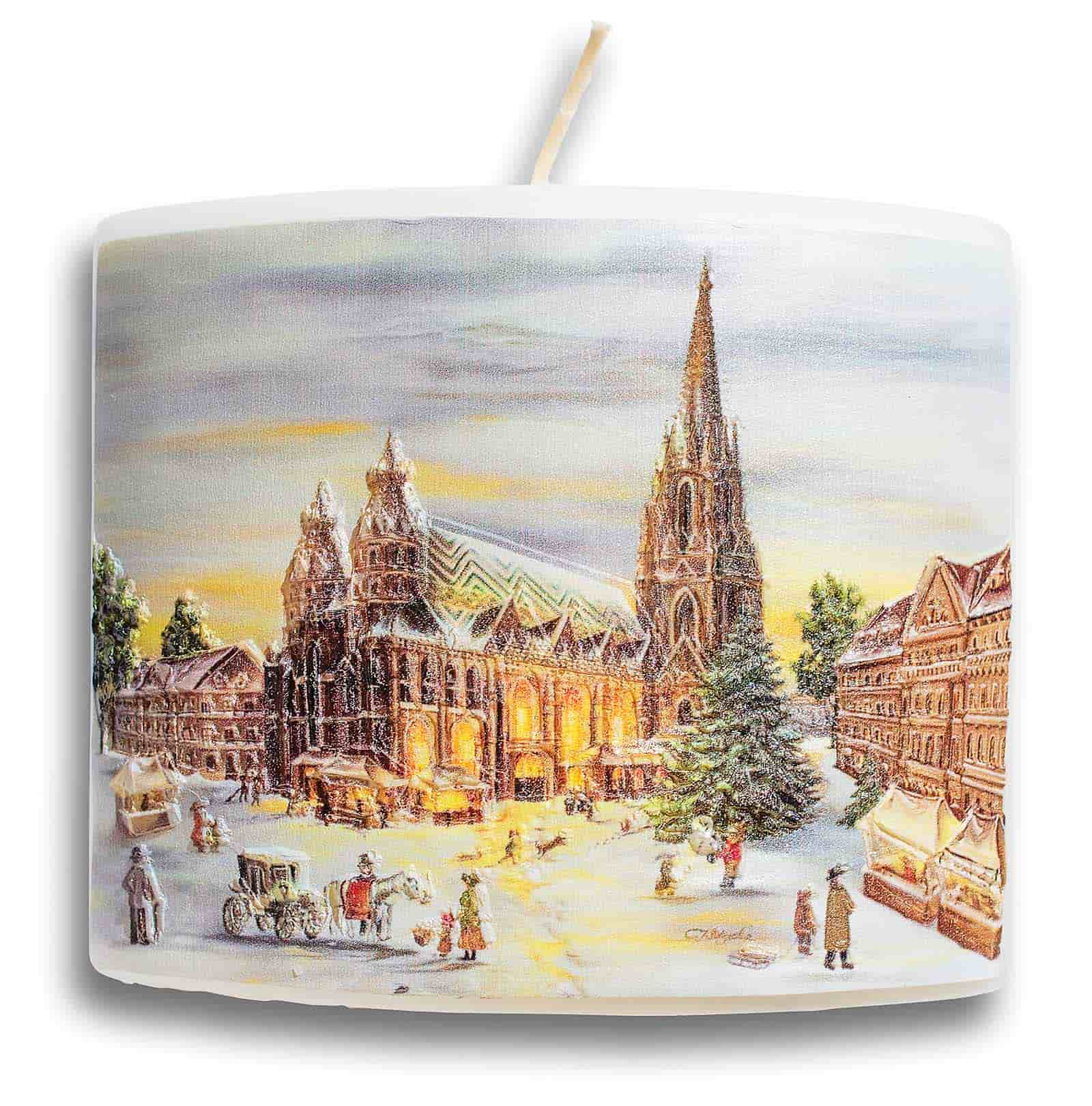 Kerze Ellipse "Wien" 115x100mm