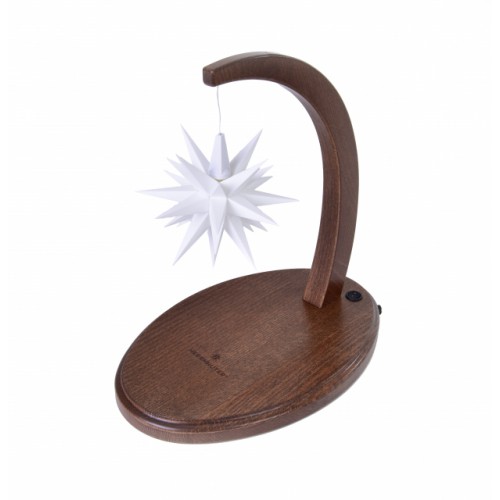 Original Herrnhuter Sternenbogen nussbaum - A1e weiß