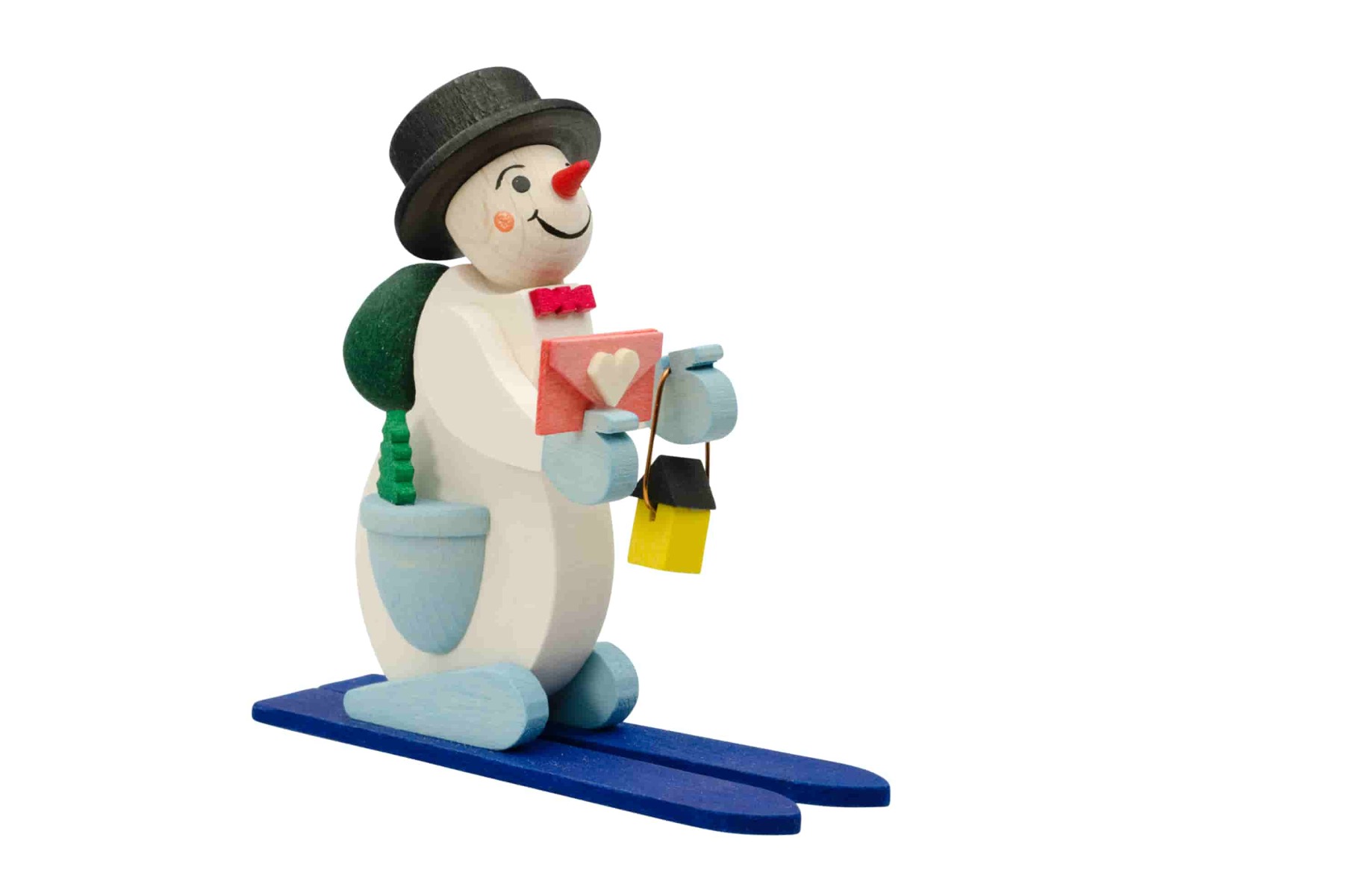 Schneemann blau als Baumschmuck