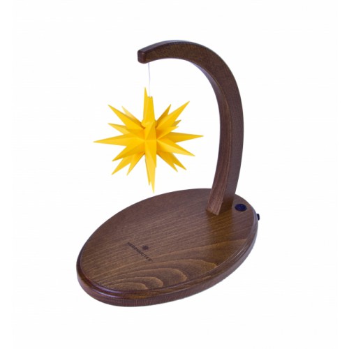 Original Herrnhuter Sternenbogen nussbaum - A1e gelb