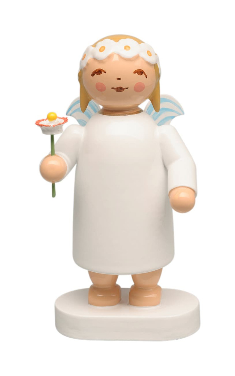 Margeritenengel mit Blume, für Buchstaben