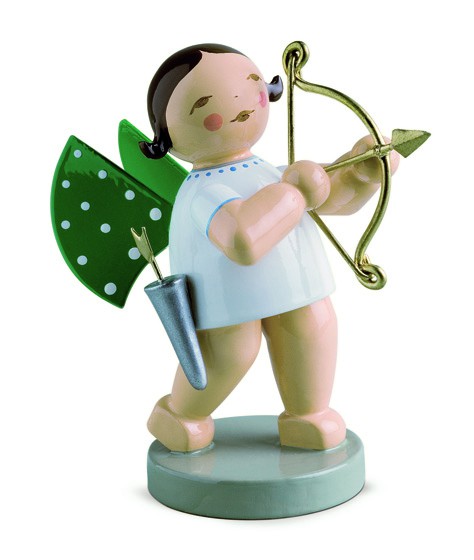 Goldedition Nr. 1, Amorengel, Engel mit Bogen, vergoldet