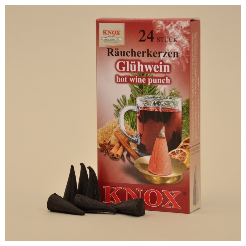 KNOX Räucherkerzen Glühwein 24 St. / Pkg.