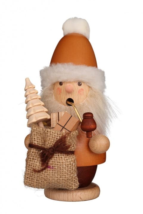 Räuchermann Weihnachtsmann natur