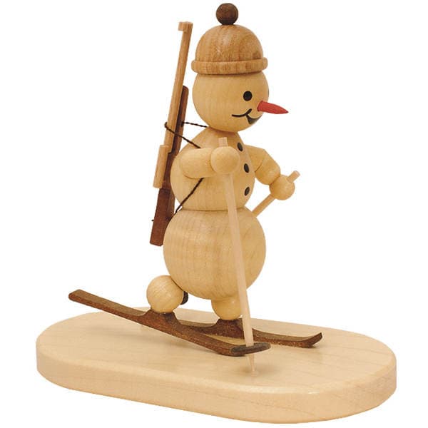 Schneemann Biathlon stehend