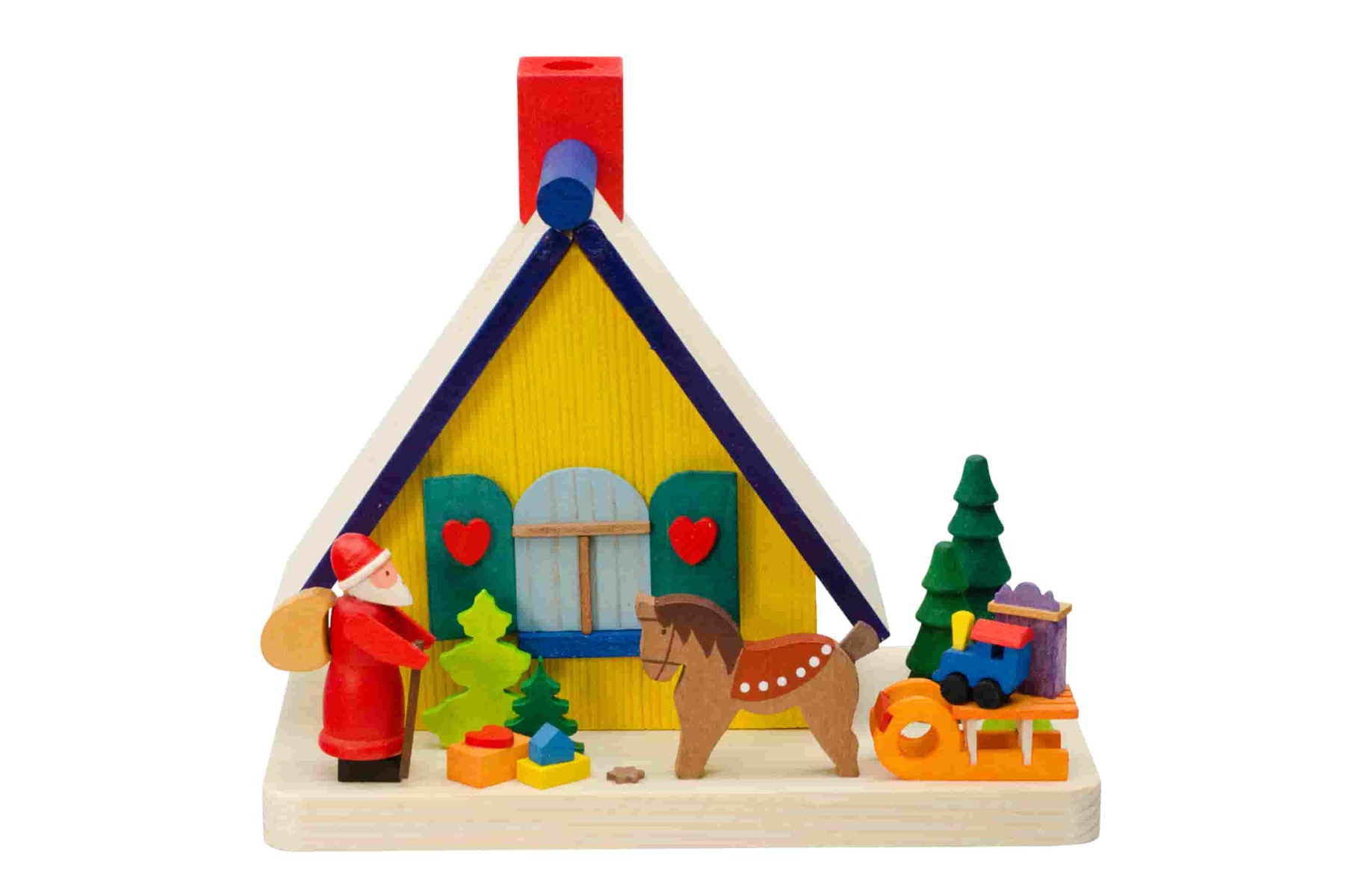 Rauchhaus mit Weihnachtsmann
