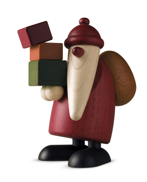 Weihnachtsmann Geschenke tragend