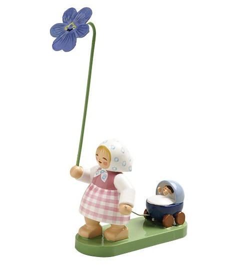 Mädchen mit Veilchen