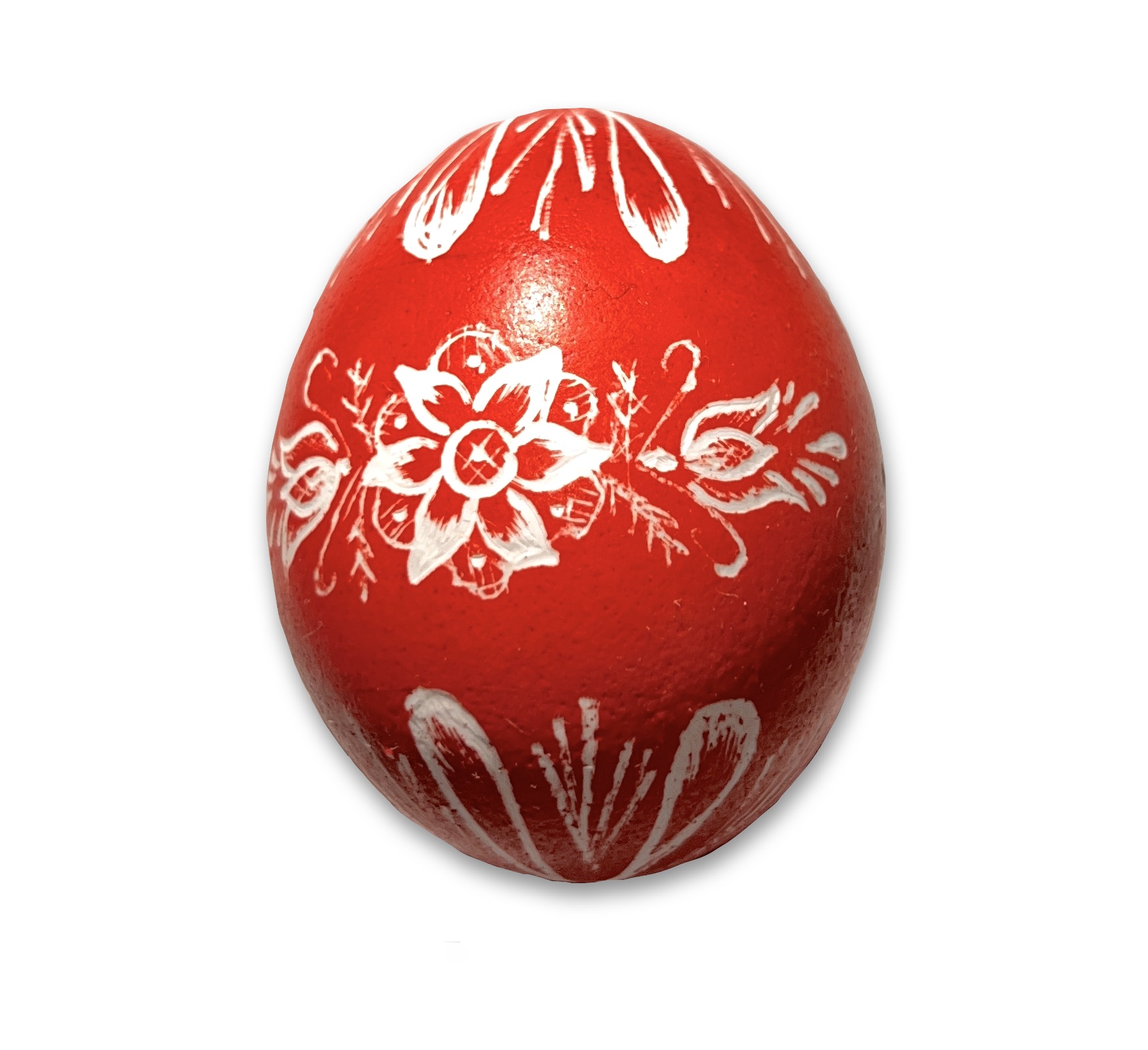 Osterei - Kratztechnik rot