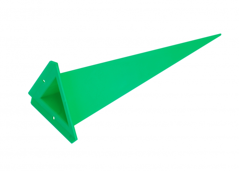 Ersatz-Zacke dreieckig für Herrnhuter Sterne aus Kunststoff 68 cm (A7) grün