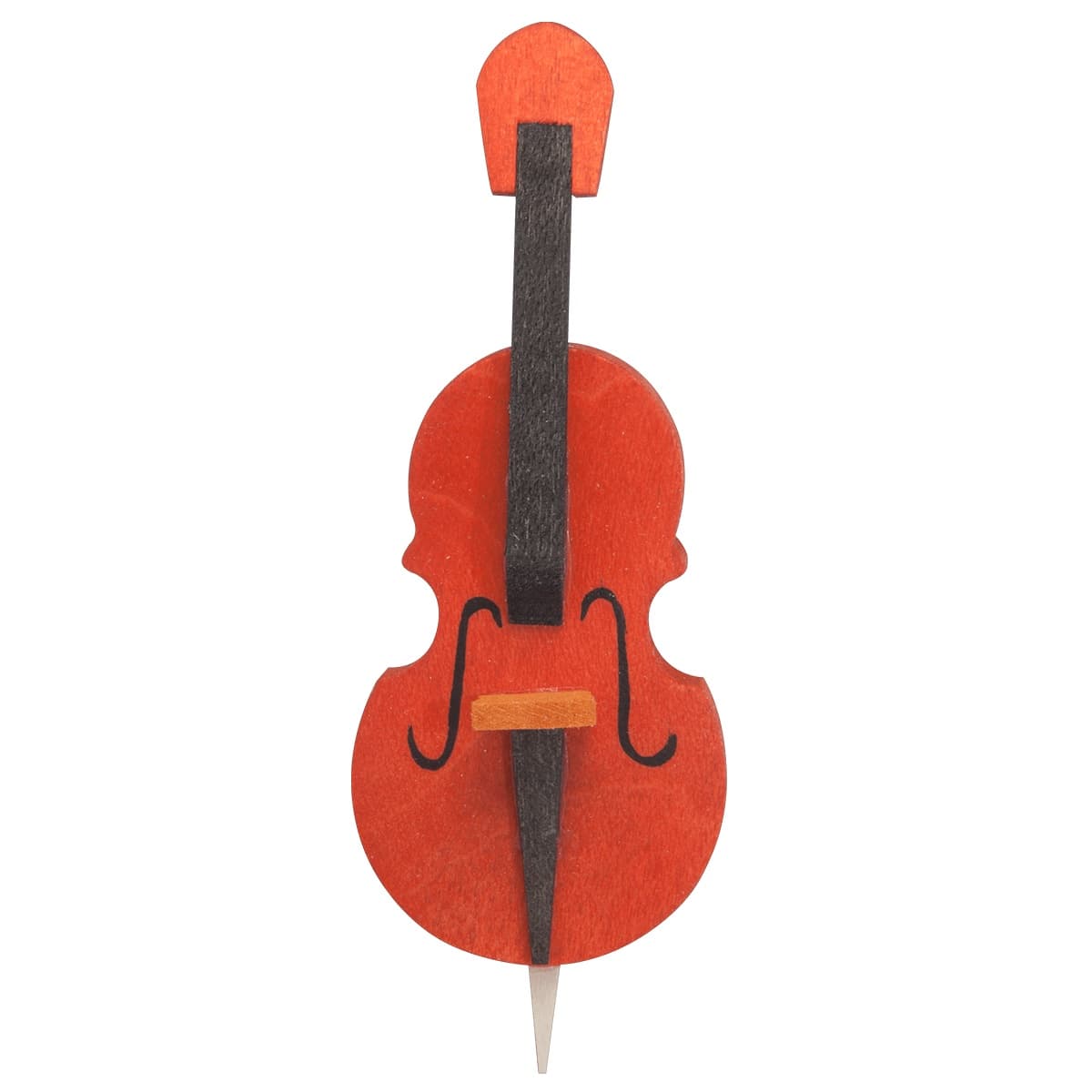 Kontrabass braun als Baumschmuck