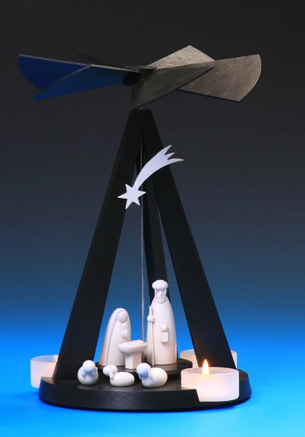 Pyramide Mini-Delta mit Christi Geburt, schwarz