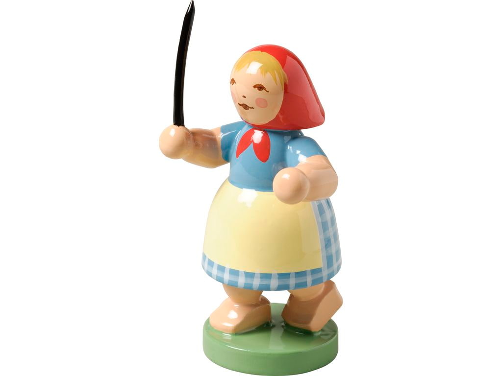 Kinderzug: Mädchen mit Peitsche