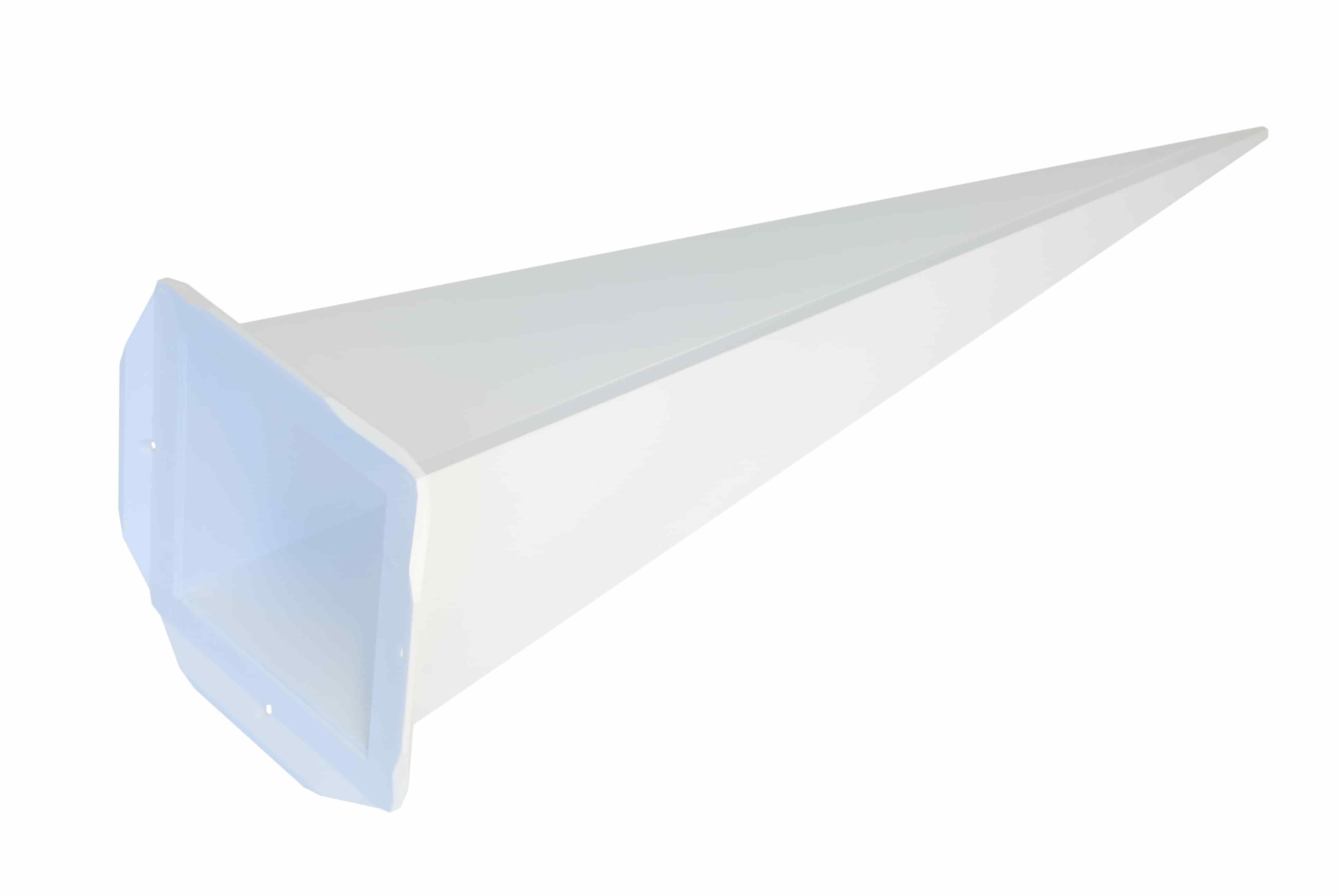 Ersatz-Zacke viereckig für Herrnhuter Sterne aus Kunststoff 130 cm (A13) weiß