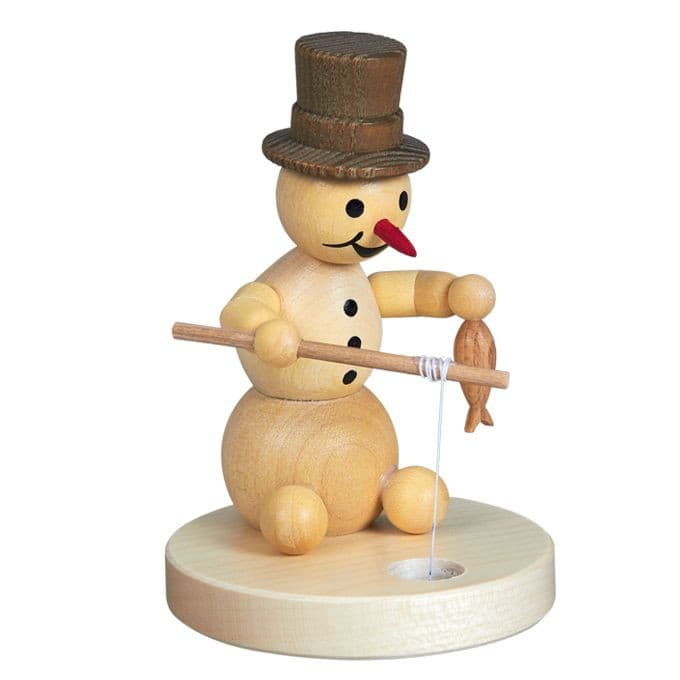 Schneemann Eisangler - Auslaufartikel