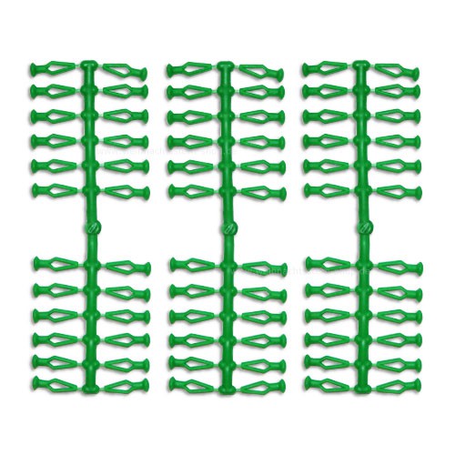 72 Stück Ersatzklammern für Herrnhuter Sterne aus Kunststoff (A4 und A7) in grün
