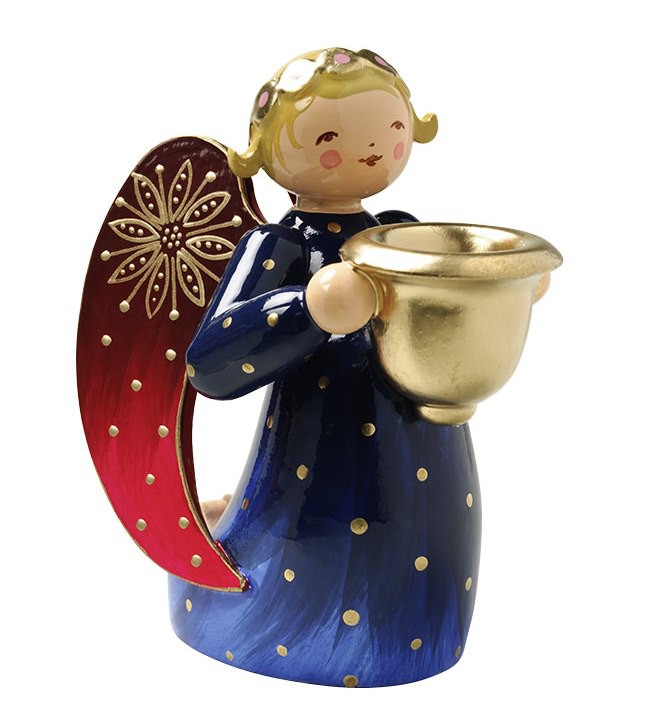 Engel reich bemalt kniend