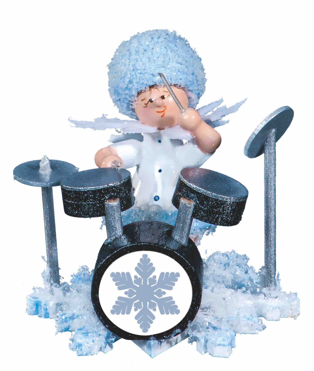 Schneeflöckchen mit Schlagzeug