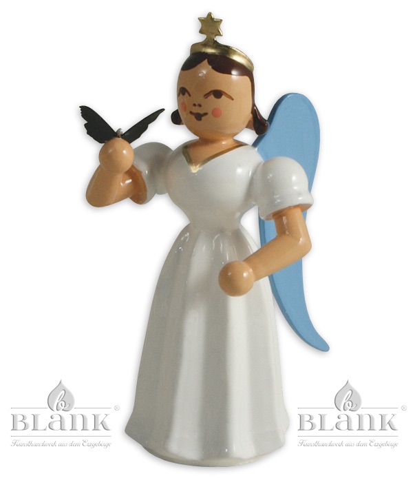 Blank - Faltenlangrockengel farbig mit Schmetterling