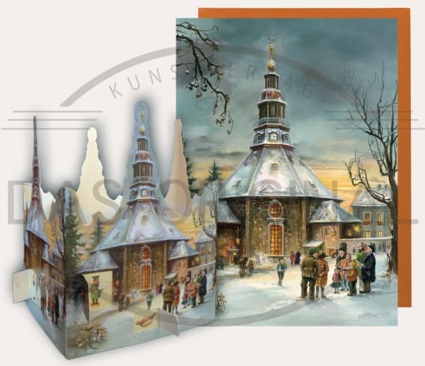 Tischadventskalender - Seiffener Kirche