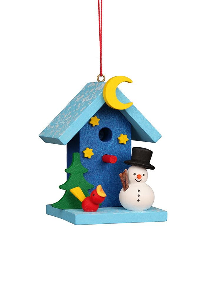 Baumbehang Vogelhaus mit Schneemann