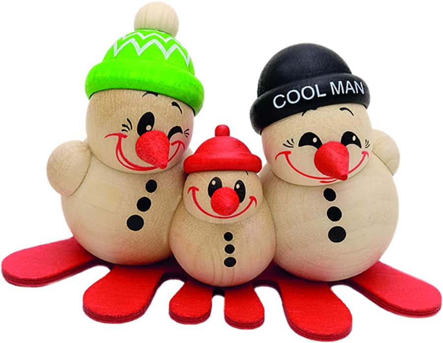 Cool Man Family auf Ski