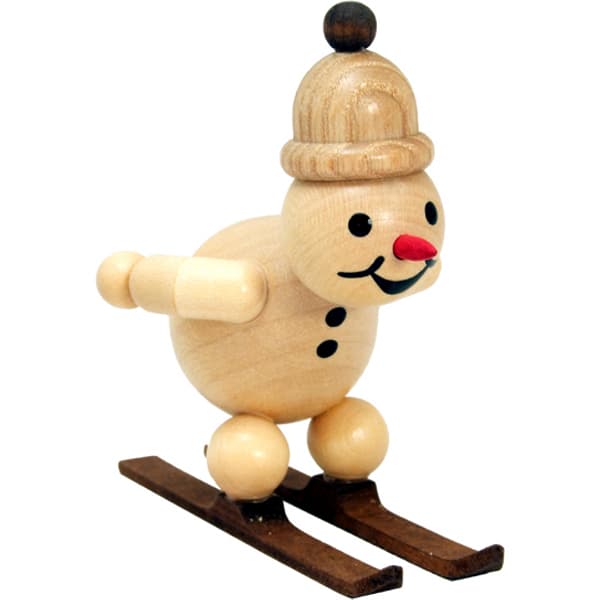 Schneemann Junior Skispringer am Absprung Mütze