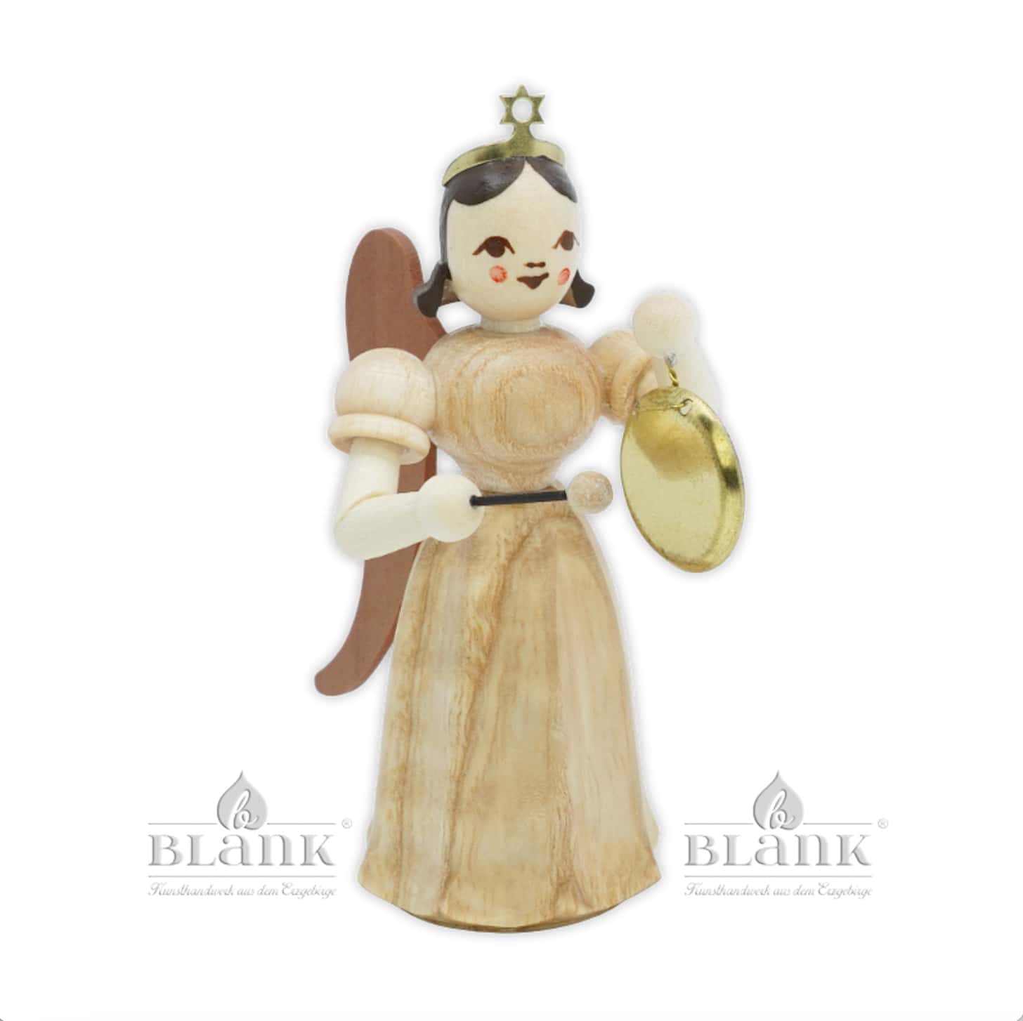 Blank - Faltenlangrockengel mit Gong