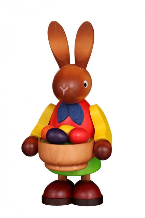 Hasenfrau mit Osternest