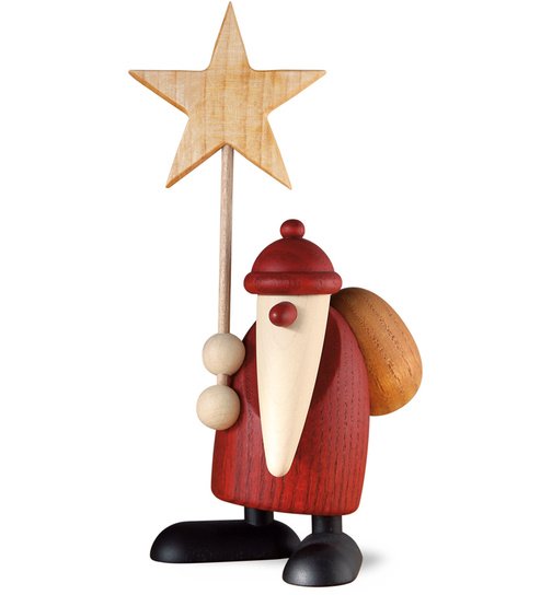Weihnachtsmann mit Stern