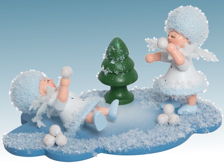 Schneeflöckchen auf Wolke Schneeballschlacht - Auslaufartikel