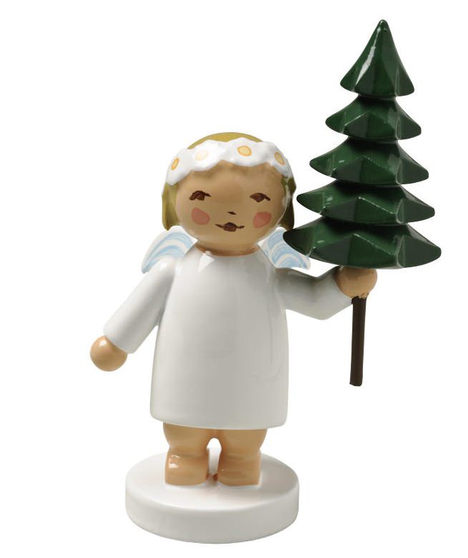 Margeritenengel mit Tannenbaum