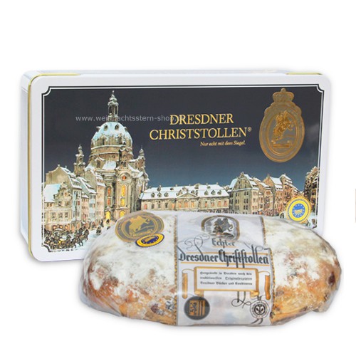 Original Dresdner Christstollen® 1,0 kg in der Geschenkdose