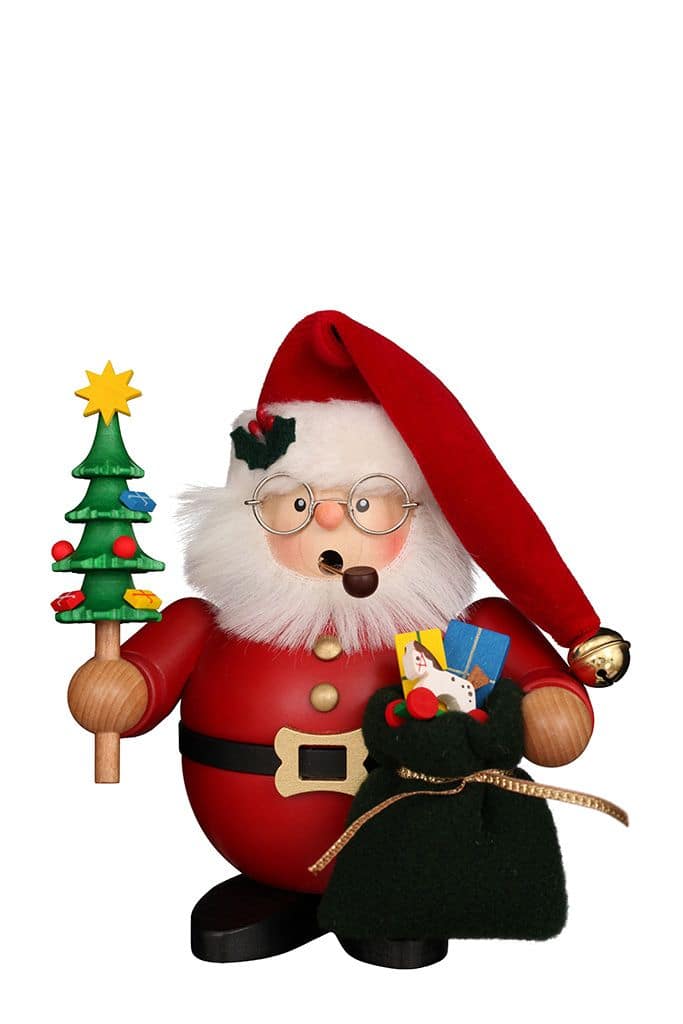 Räuchermann Weihnachtsstmann rot