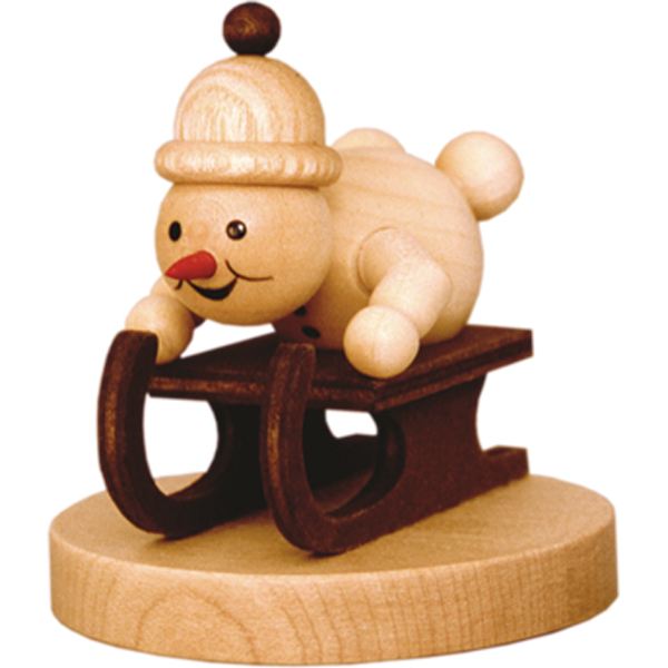 Schneemann Junior Rennschlittenfahrer