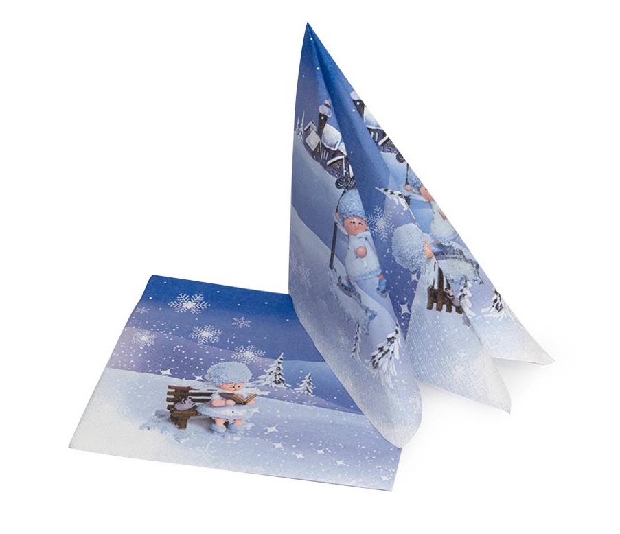 Servietten - Schneeflöckchen