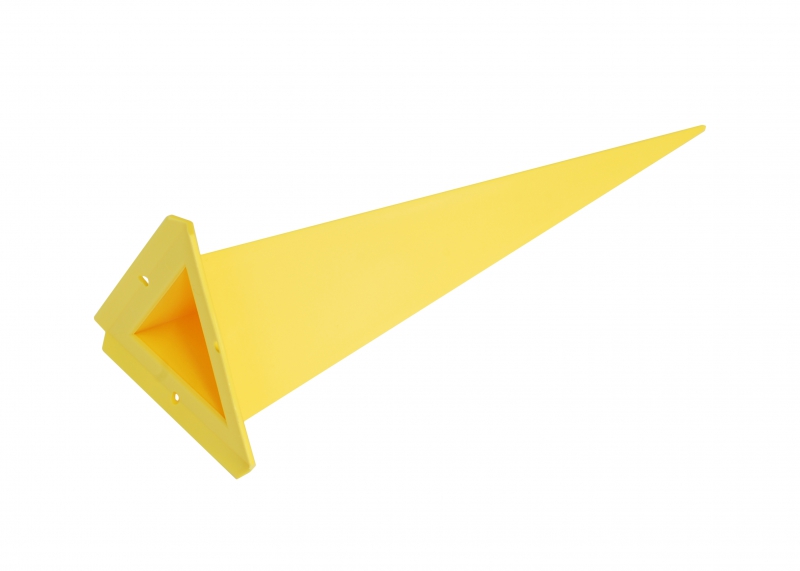Ersatz-Zacke dreieckig für Herrnhuter Sterne aus Kunststoff 68 cm (A7) gelb
