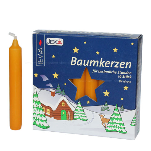 Baumkerzen EWA 16 Stück 14x110mm natur