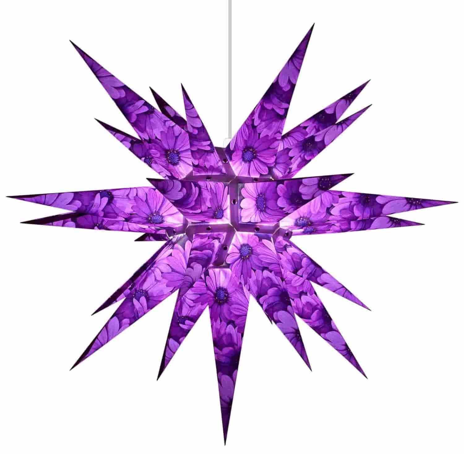 Original Herrnhuter Stern für innen ø ca. 60 cm Kapmargerite (I6)