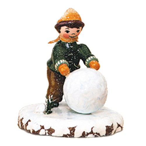 Hubrig - Winterkinder Junge mit Schneekugel