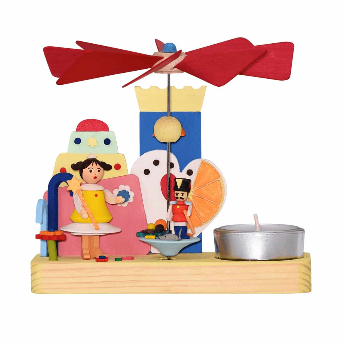 Teelichtpyramide Nussknacker