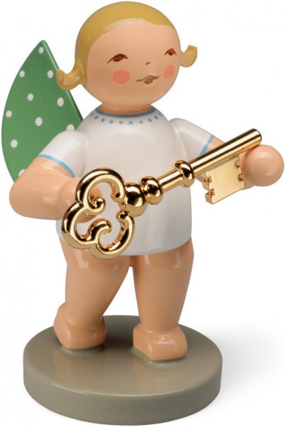 Goldedition Nr. 8, Schatzmeister, Engel mit Schlüssel, vergoldet